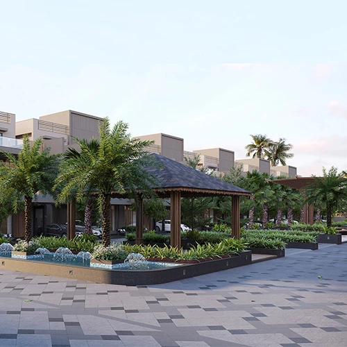 Gazebo + Water Body View